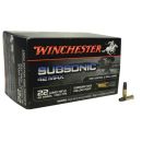 50 Munitions Winchester Subsonic 42max Cal.22lr Hollow point