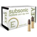 Munitions ELEY cal.22lr subsonic hollow 38gr par 50