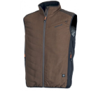 Gilet chauffant SOMLYS marron et noir