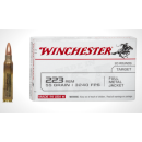 Balles WINCHESTER 223REM FMJ FULL METAL JACKET 55GR PAR 20