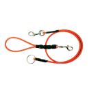 Laisse tubulaire pour chien biothane HB DOG universelle ou tire sanglier 1.50m