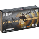 Munitions FEDERAL cal.30-06 trophy bonded tip 10.7g 165gr par 20