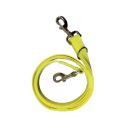 Laisse traqueur plate pour chien nylon HB DOG 1.8mlx25mmx2.5mm jaune