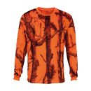 T-shirt à manche longue PERCUSSION ghost camo orange 