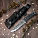 Couteau CUDEMAN ent 158-M manche micarta noir 23.5cm + étui 