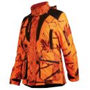  Veste SOMLYS matelassée camouflage orange, coupe femme