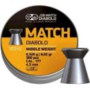 Plombs JSB diabolo middle yellow match Cal.4,49 par 500
