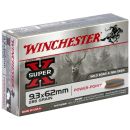 Munitions WINCHESTER power point cal.9.3x62 286gr 18.5g par 20