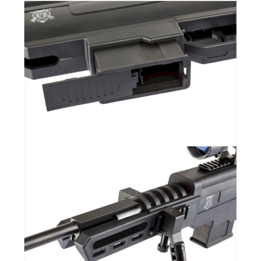 Pack Carabine à Plombs B.O. noir Cal 4.5 mm - de 20 Joules