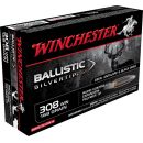 Munitions WINCHESTER ballistic silvertip cal.308win 168gr 10.89g par 20