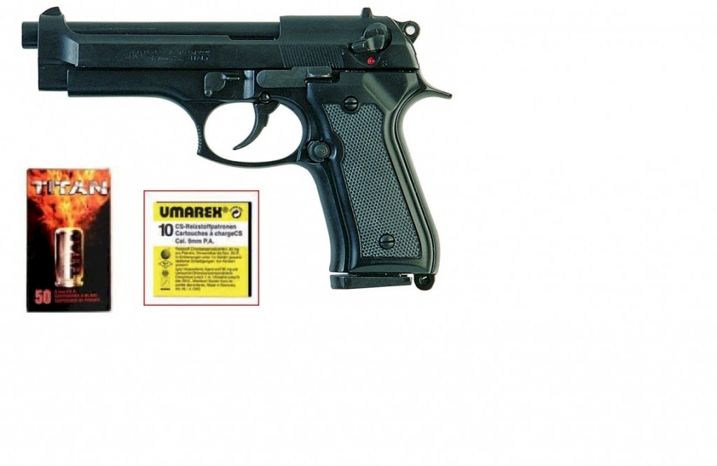 Pistolet d'alarme Kimar 92 auto noir 9mm PAK - GoDefense